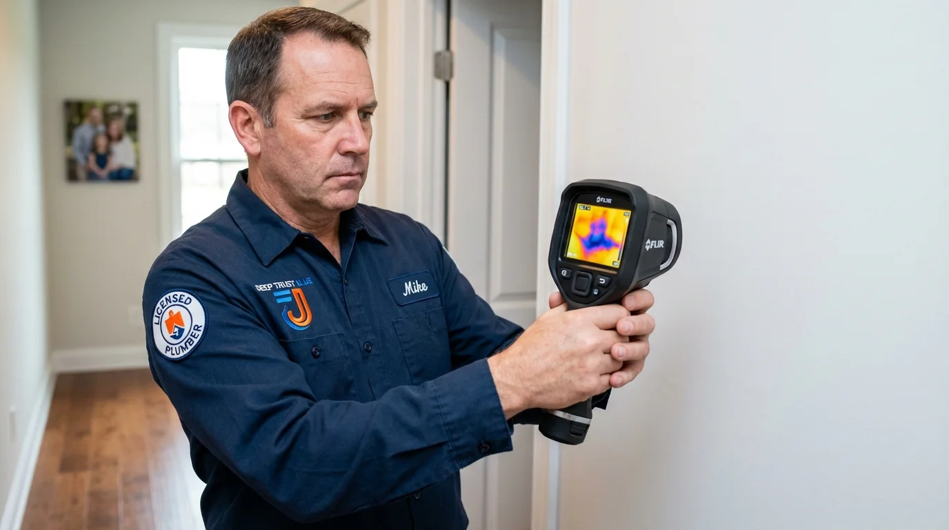 Thermal imaging leak detection by Johns Plumbing LLC in Buckeystown